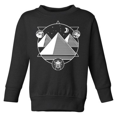 Egyptian Pyramids Emblem Toddler Sweatshirt