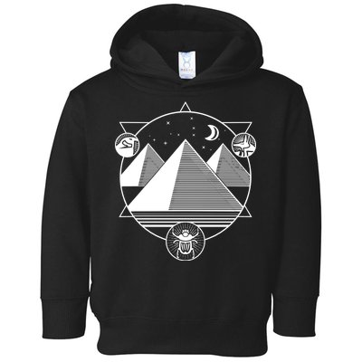 Egyptian Pyramids Emblem Toddler Hoodie