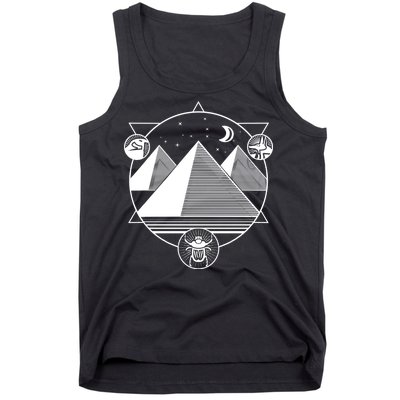 Egyptian Pyramids Emblem Tank Top