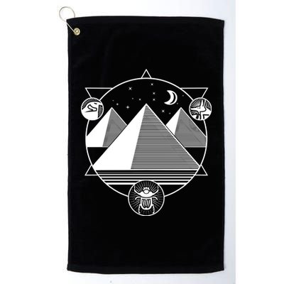 Egyptian Pyramids Emblem Platinum Collection Golf Towel