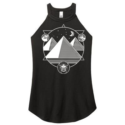 Egyptian Pyramids Emblem Women’s Perfect Tri Rocker Tank