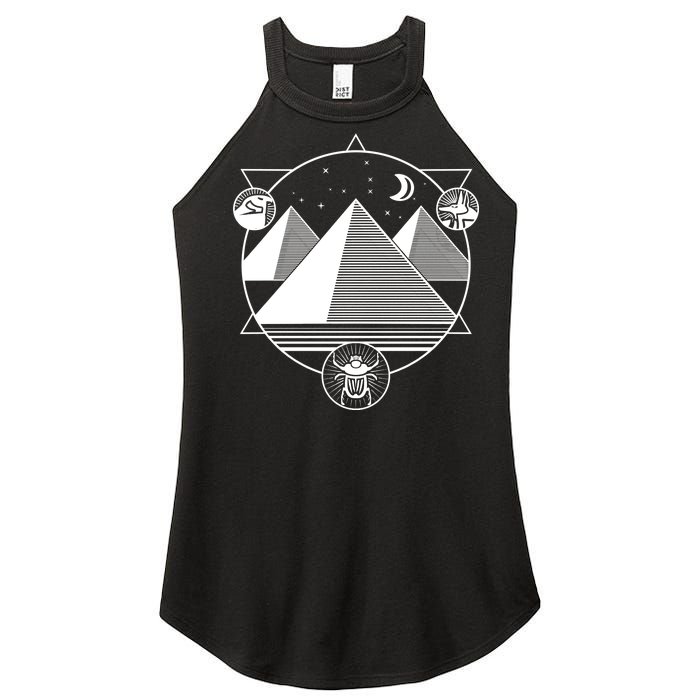 Egyptian Pyramids Emblem Women’s Perfect Tri Rocker Tank