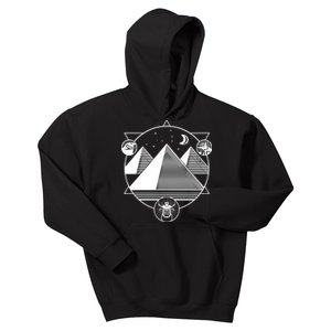 Egyptian Pyramids Emblem Kids Hoodie