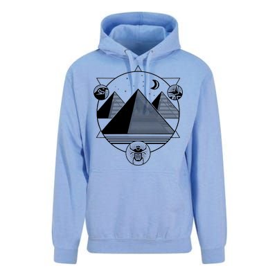 Egyptian Pyramids Emblem Unisex Surf Hoodie