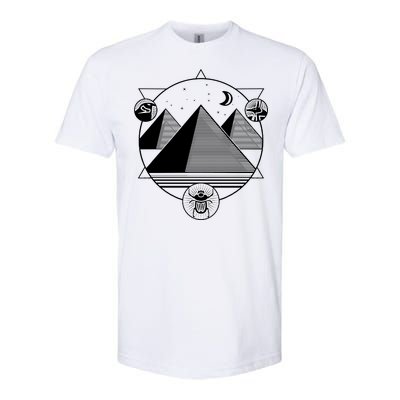 Egyptian Pyramids Emblem Softstyle CVC T-Shirt