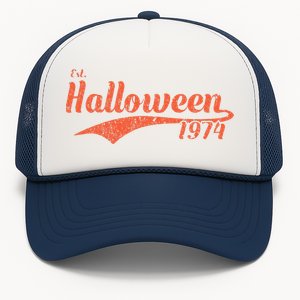 Est Halloween 1974 Birthday Gifts Trucker Hat