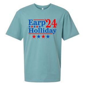 Earp Holliday 2024 Political Parody Sueded Cloud Jersey T-Shirt