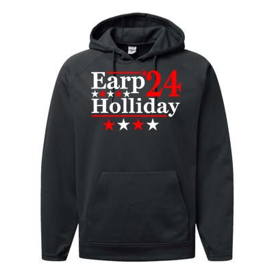 Earp Holliday 2024 Political Parody Performance Fleece Hoodie