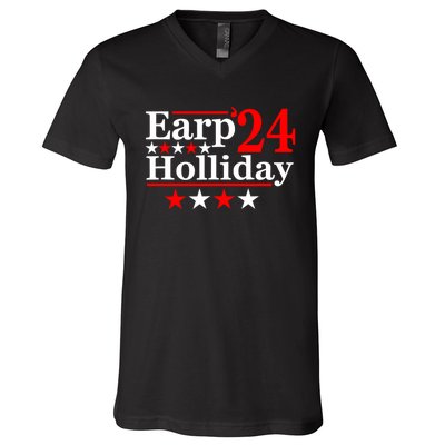 Earp Holliday 2024 Political Parody V-Neck T-Shirt