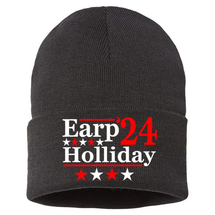 Earp Holliday 2024 Political Parody Sustainable Knit Beanie