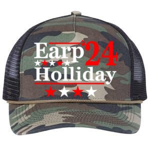 Earp Holliday 2024 Political Parody Retro Rope Trucker Hat Cap