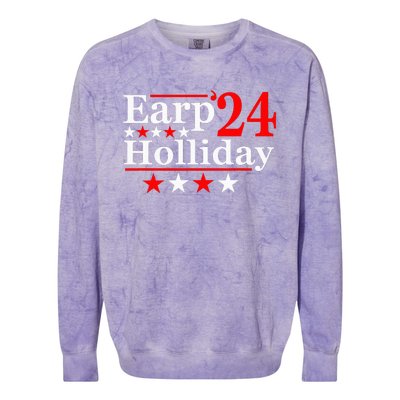 Earp Holliday 2024 Political Parody Colorblast Crewneck Sweatshirt