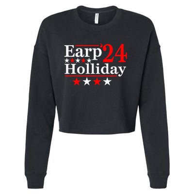 Earp Holliday 2024 Political Parody Cropped Pullover Crew