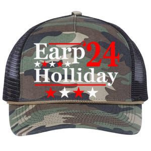 Earp Holliday 2024 Political Parody Retro Rope Trucker Hat Cap