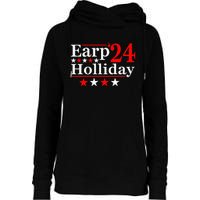 Earp Holliday 2024 Political Parody Womens Funnel Neck Pullover Hood