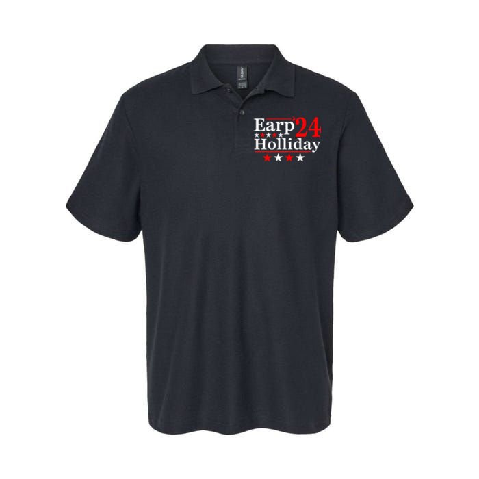 Earp Holliday 2024 Political Parody Softstyle Adult Sport Polo