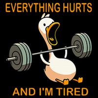 Everything Hurts And IM Tired Duck Poster