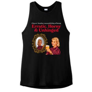 Erratic Horny And Unhinged Ladies PosiCharge Tri-Blend Wicking Tank