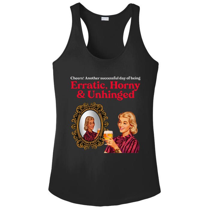 Erratic Horny And Unhinged Ladies PosiCharge Competitor Racerback Tank