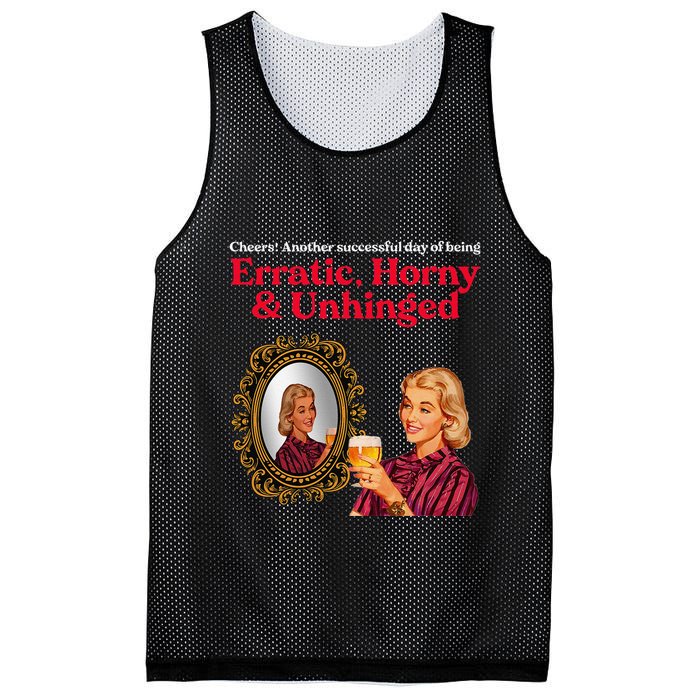 Erratic Horny And Unhinged Mesh Reversible Basketball Jersey Tank