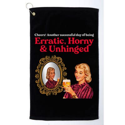 Erratic Horny And Unhinged Golf Towel