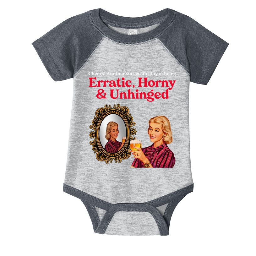 Erratic Horny And Unhinged Infant Baby Jersey Bodysuit
