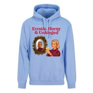 Erratic Horny And Unhinged Unisex Surf Hoodie