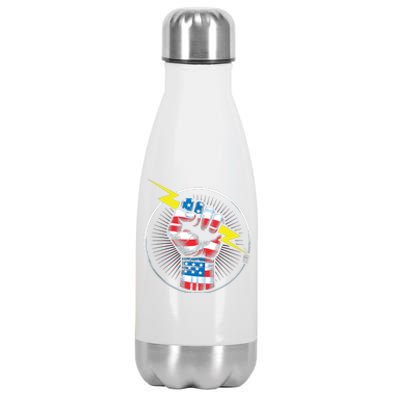 Electrician Hero American Flag Electrical Worker For Stainless Steel Insulated Water Bottle