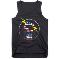 Electrician Hero American Flag Electrical Worker Tank Top