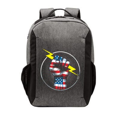 Electrician Hero American Flag Electrical Worker Vector Backpack