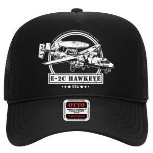 E2 Hawkeye Aircraft High Crown Mesh Back Trucker Hat