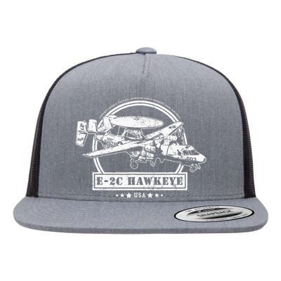 E2 Hawkeye Aircraft Flat Bill Trucker Hat