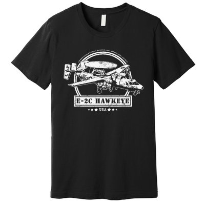 E2 Hawkeye Aircraft Premium T-Shirt