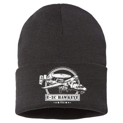 E2 Hawkeye Aircraft Sustainable Knit Beanie