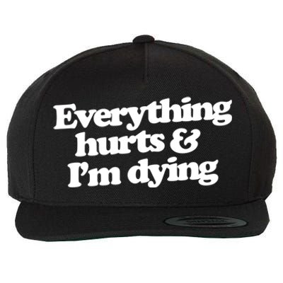 Everything Hurts And I'm Dying Wool Snapback Cap