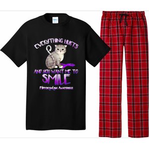 Everything Hurts And You Tell Me To Smile Fibromyalgia Cat Meaningful Gift Pajama Set