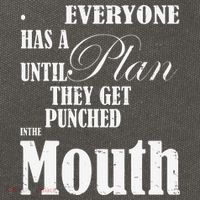 Everyone Has A Plan Until They Get Punched In The Mouth Cotton Canvas Backpack
