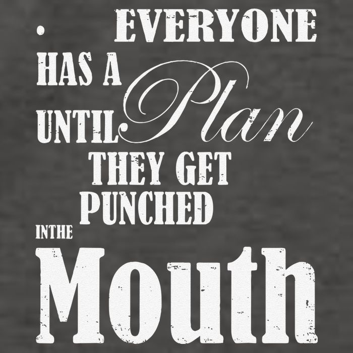 Everyone Has A Plan Until They Get Punched In The Mouth Vector Backpack
