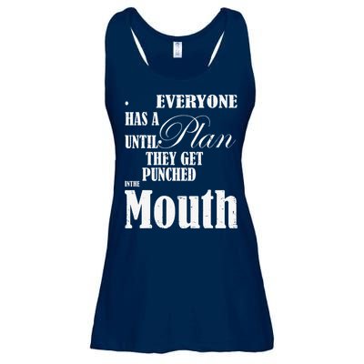 Everyone Has A Plan Until They Get Punched In The Mouth Ladies Essential Flowy Tank