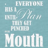 Everyone Has A Plan Until They Get Punched In The Mouth Sueded Cloud Jersey T-Shirt
