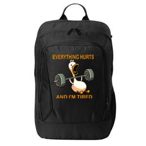 Everything Hurts And IM Tired Duck City Backpack