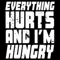 Everything Hurts And Im Hungry Funny USA-Made Doggie Bandana