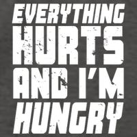 Everything Hurts And Im Hungry Funny Vector Backpack