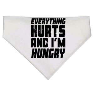 Everything Hurts And Im Hungry Funny USA-Made Doggie Bandana