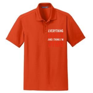 Everything Hurts And I Think I'm Dying Gift Funny Gym Gift Dry Zone Grid Polo