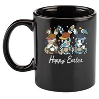 Egg Hunter Bunny Camo Hunter Bunny Happy Easter 11oz C Handle Ceramic Mug