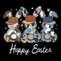 Egg Hunter Bunny Camo Hunter Bunny Happy Easter Youth Performance Sprint T-Shirt