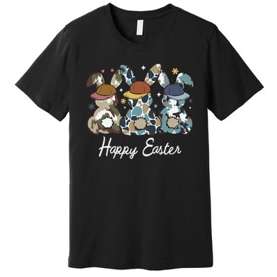 Egg Hunter Bunny Camo Hunter Bunny Happy Easter Premium T-Shirt