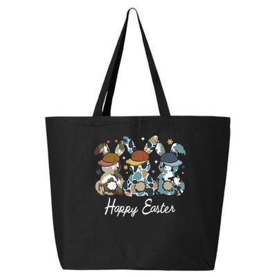 Egg Hunter Bunny Camo Hunter Bunny Happy Easter 25L Jumbo Tote