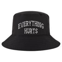 Everything Hurts Bone Letters Cool Comfort Performance Bucket Hat